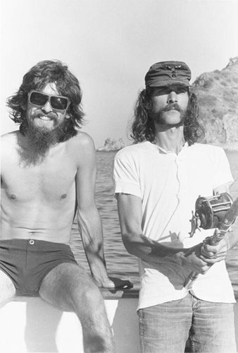 George Harrison & Don Nix Fishing, Catalina Island, 1969