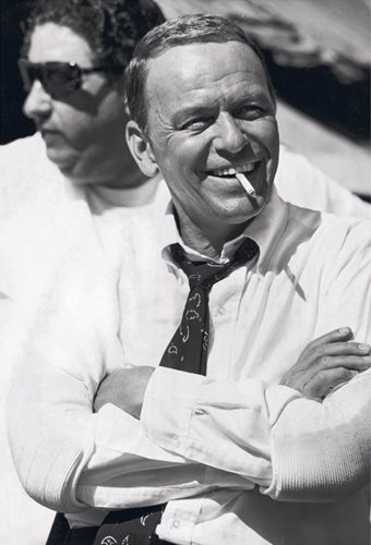Frank Sinatra Smiling, On the Set of The Lady in Cement, 1968